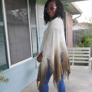 Olive Ombré Boho Shawl